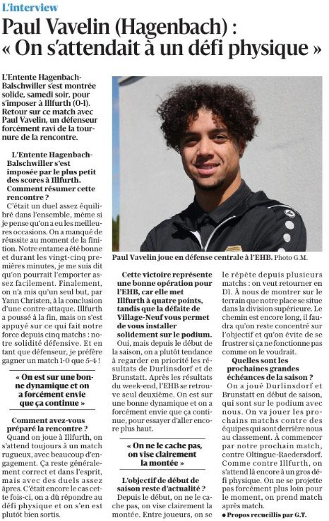 L'Alsace du 6 novembre 2024