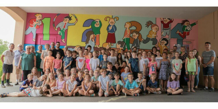 La fresque de l'école