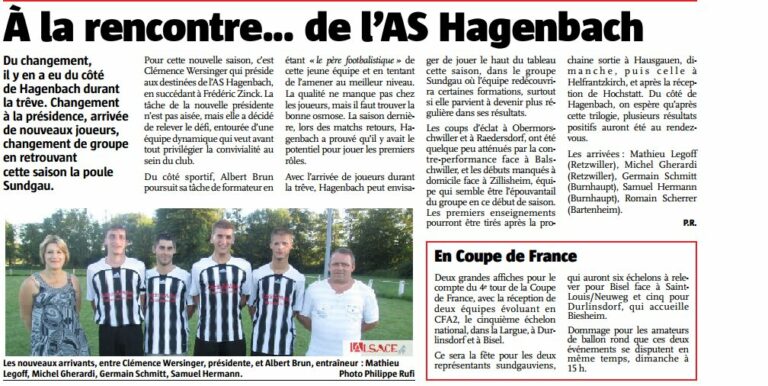 Article paru dans le journal L'Alsace du 24.09.2013