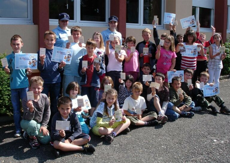 Les diplômés du permis piéton - 04/06/2010