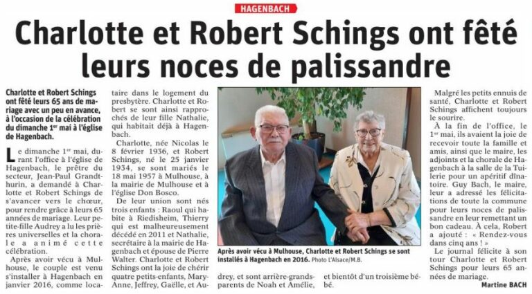 L'Alsace du 15 mai 2022