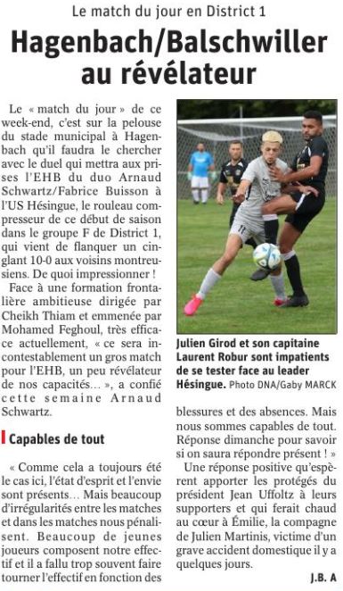 L'Alsace du 24 octobre 2020