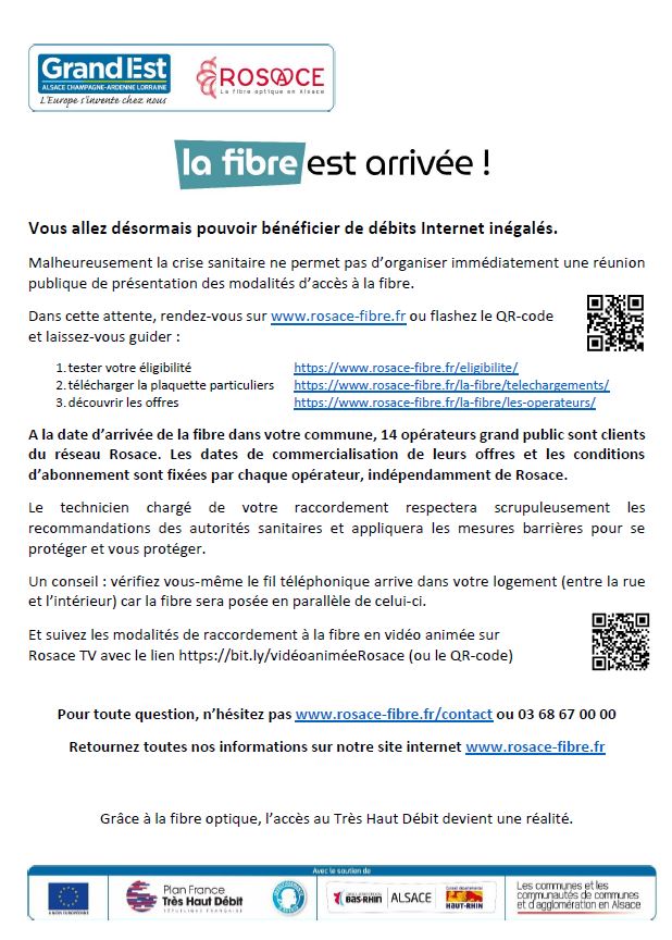 La fibre arrive le 14 octobre