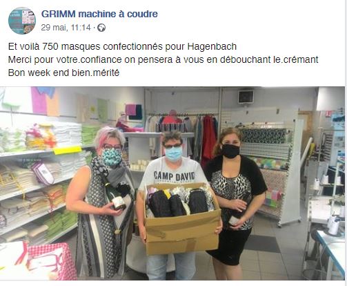 Livraison des masques