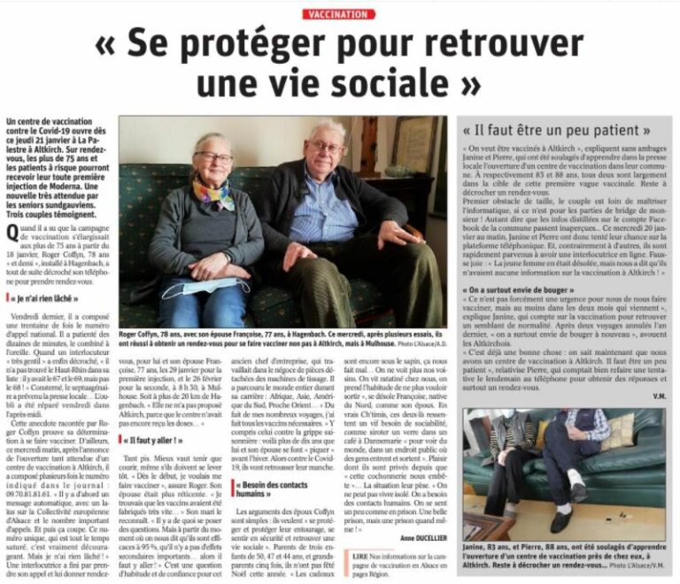 « Se protéger pour retrouver une vie sociale »